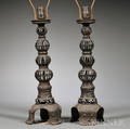 Pair of Bronze Lamps
