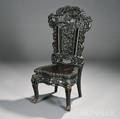 Asianstyle Carved Side Chair