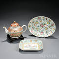 Three Famille Rose Export Ware Items