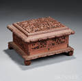 Carved Wood Majhong Box