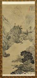 Hanging Scroll Depicting a Landscape