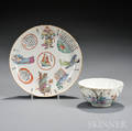 Two Enameled Porcelain Items