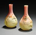 Two Mount Washington Glass Peachblow Vases