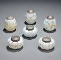Six Mount Washington Glass Shakers and Containers