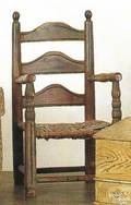 Virginia decorated childs ladderback chair ca 1790