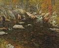 John Joseph Enneking American 18411916 Woodland Pool