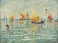 Anne Rogers Minor American 18641947 Boats Becalmed Venice