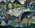 Leighton R Cram American 18951981 Mountain View with a Ravine