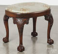 Kindel Chippendale style mahogany foot stool