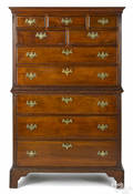Pennsylvania Chippendale walnut chest on chest ca 1770