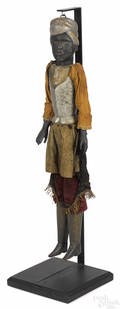 Carved and painted marionette 19th c