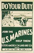Two US Marines WWI Lithograph Posters