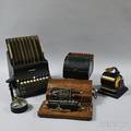 Two Adding Machines a Register and a ModelH Protectograph