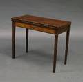 George III Inlaid Mahogany Veneer Onedrawer Card Table