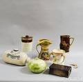 Seven Doulton Stoneware Items