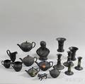 Sixteen Wedgwood Black Basalt Items