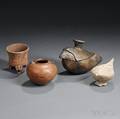 Four PreColumbian Pottery Vessels