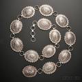 Navajo Sterling Silver Concha Belt