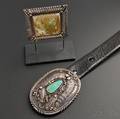 Two Southwest Silver and Stone Jewelry Items
