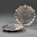 Two George IV Sterling Silver Salvers
