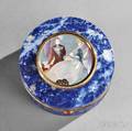 Continental Motherofpearl Gold and Diamondmounted Lapis Lazuli Box