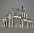 Assembled Kirk amp Son Repousse Pattern Sterling Silver Flatware Service