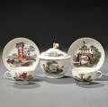 Three Dr Wall Period Worcester Porcelain Items