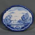 Dutch Delft Blue and White Wall Plaque