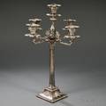 Mappin amp Webb Silverplated Fivelight Convertible Candelabra