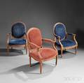 Assembled Set of Five Louis XVI and Louis XVIstyle Fauteuil