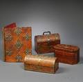 Four Victorian Woodveneered Objects