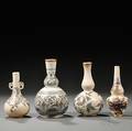 Four Doulton Lambeth Carrara Vases