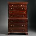George III Mahogany Cabinet Secretary