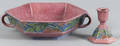 Roseville pottery candlestick
