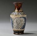 Doulton Lambeth Hannah Barlow Decorated Stoneware Vase
