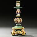 Minton Majolica Flemishstyle Candlestick