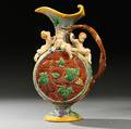 Minton Majolica Figural Hugues Prott Design Ewer