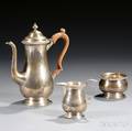 Currier amp Roby Threepiece Sterling Silver Demitasse Set