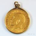 1912 George V Half Sovereign Gold Coin 
