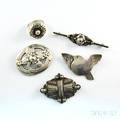 Five Pieces of Georg Jensen Sterling Silver Jewelry