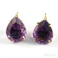 18kt Gold and Amethyst Drop Earrings Paloma Picasso Tiffany amp Co