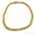 14kt Gold Wheatlink Chain Necklace