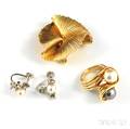 Three Pieces of Gold Jewelry