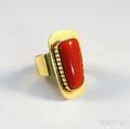 14kt Gold and Coral Cocktail Ring