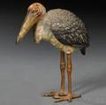 Austrian Coldpainted Bronze Figure of a Stork