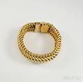 Flexible 18kt Gold Woven Bracelet