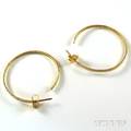 18kt Gold Hoop Earrings