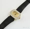 Ladys 14kt Gold and Diamond Wristwatch
