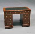 English Mahogany Doublepedestal Desk