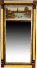 Early American Trumeau Mirror